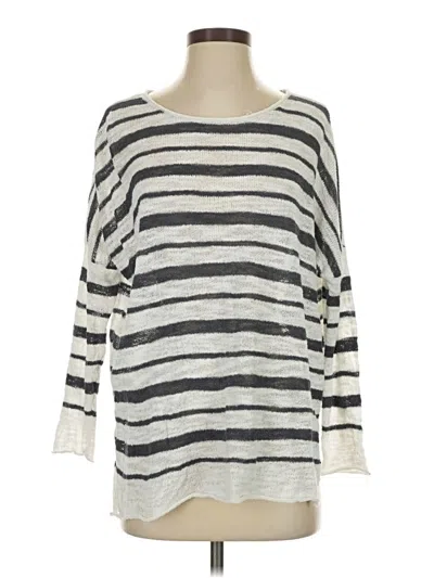 Pre-owned Lou & Grey Pullover Sweater In Silver