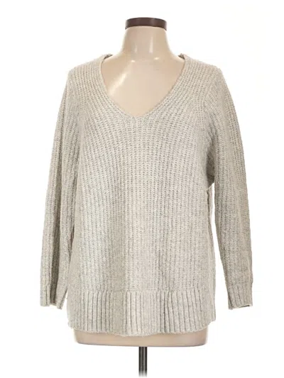Pre-owned Lou & Grey Pullover Sweater In Silver