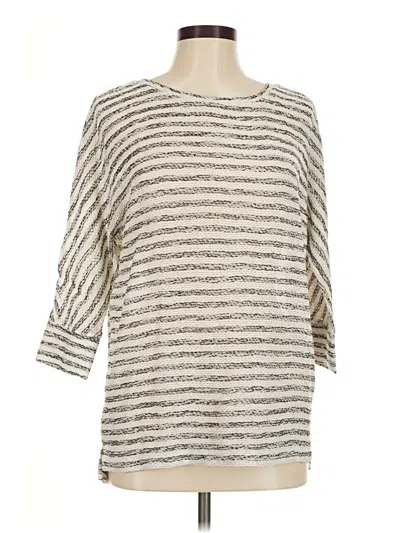 Pre-owned Lou & Grey Pullover Sweater In Silver