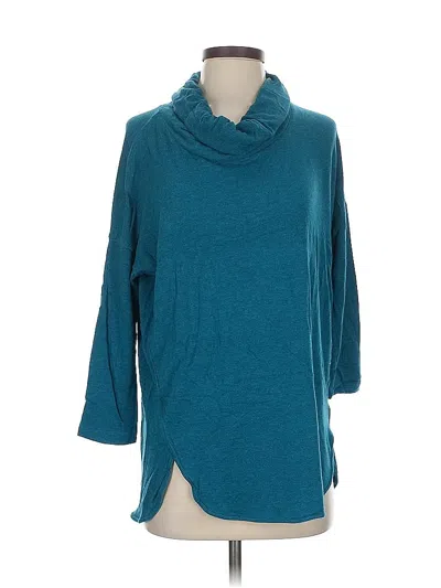 Pre-owned Lou & Grey Pullover Sweater In Teal