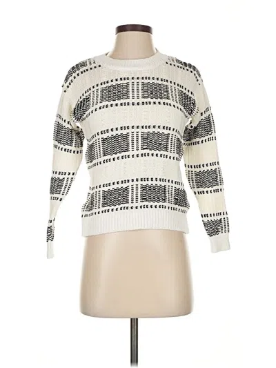 Pre-owned Lou & Grey Pullover Sweater In White