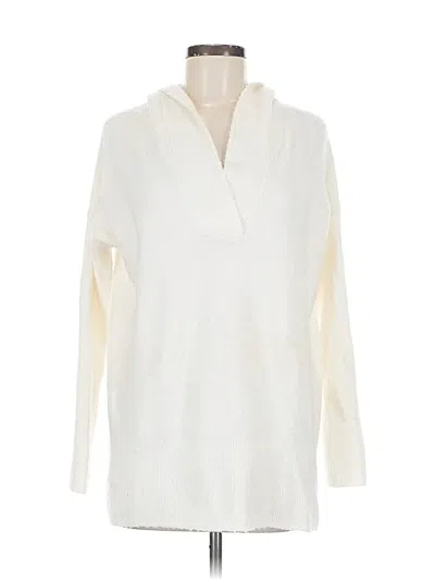 Pre-owned Lou & Grey Pullover Sweater In White