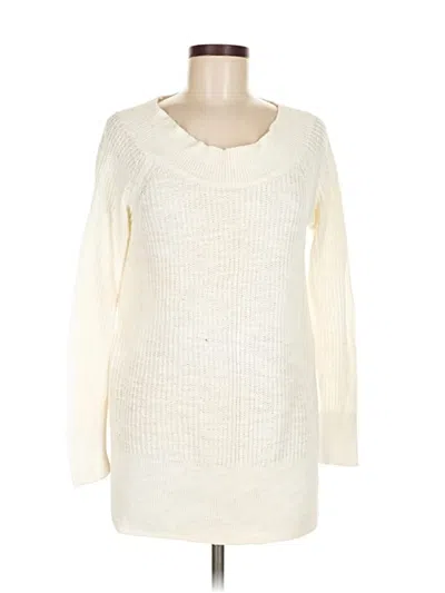 Pre-owned Lou & Grey Pullover Sweater In White