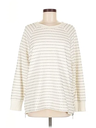 Pre-owned Lou & Grey Pullover Sweater In White