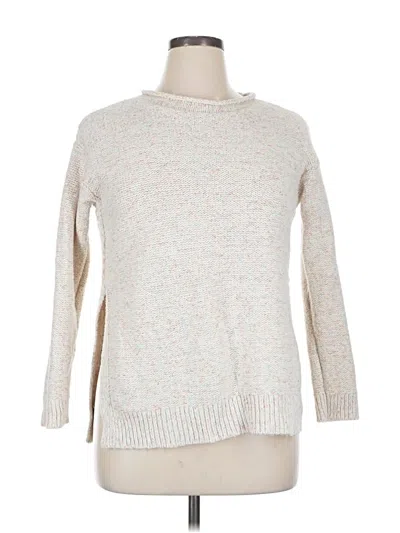Pre-owned Lou & Grey Pullover Sweater In White