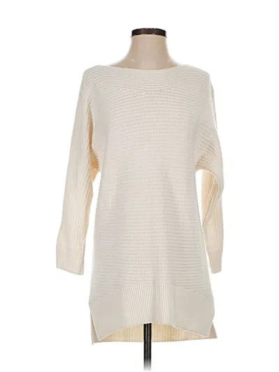 Pre-owned Lou & Grey Pullover Sweater In White
