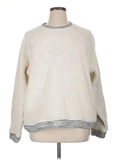Pre-owned Lou & Grey Pullover Sweater In White