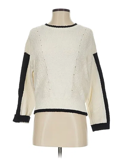 Pre-owned Lou & Grey Pullover Sweater In White