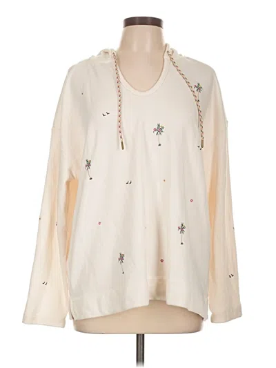 Pre-owned Lou & Grey Pullover Sweater In White