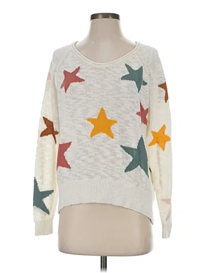 Pre-owned Lou & Grey Pullover Sweater In White
