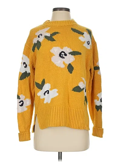Pre-owned Lou & Grey Pullover Sweater In Yellow