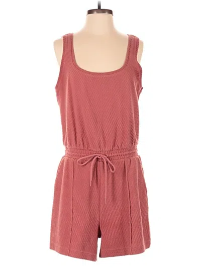 Pre-owned Lou & Grey Romper In Burgundy