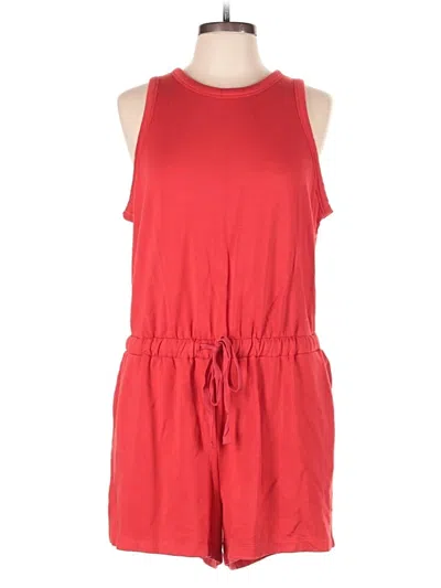 Pre-owned Lou & Grey Romper In Red