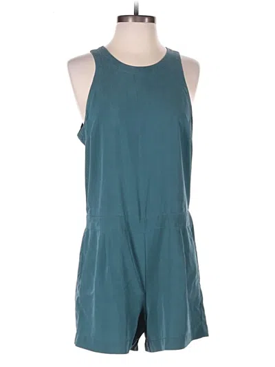 Pre-owned Lou & Grey Romper In Teal