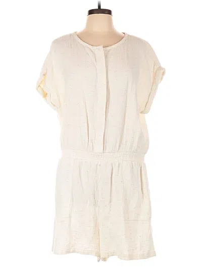 Pre-owned Lou & Grey Romper In White