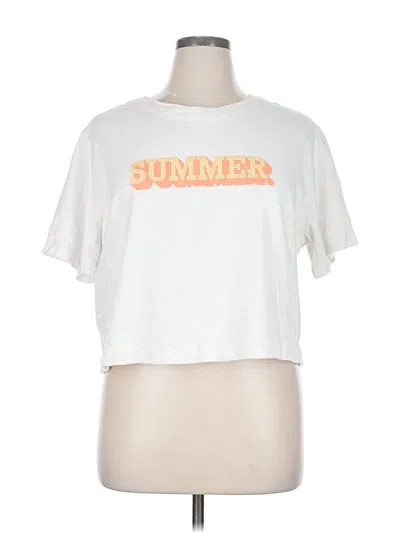 Pre-owned Lou & Grey Short Sleeve T-shirt In White
