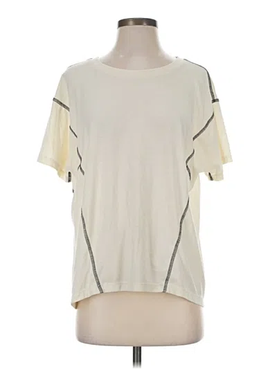Pre-owned Lou & Grey Short Sleeve T-shirt In Ivory