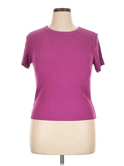 Pre-owned Lou & Grey Short Sleeve T-shirt In Purple