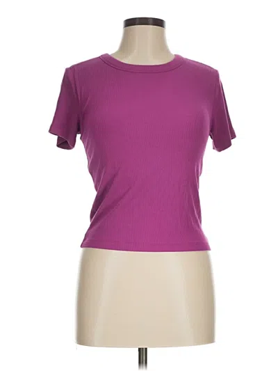 Pre-owned Lou & Grey Short Sleeve T-shirt In Purple