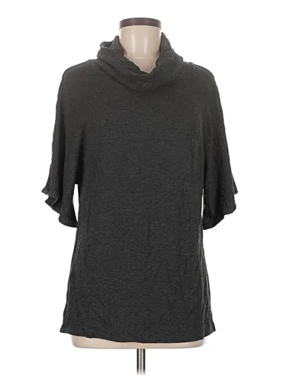 Pre-owned Lou & Grey Short Sleeve Turtleneck In Gray