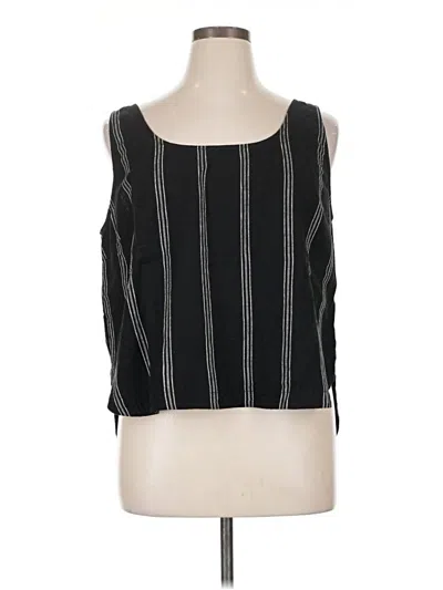 Pre-owned Lou & Grey Sleeveless Blouse In Black