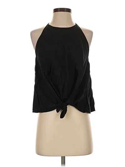 Pre-owned Lou & Grey Sleeveless Blouse In Black