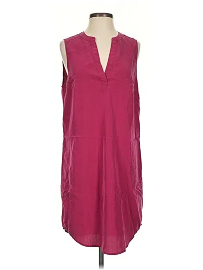 Pre-owned Lou & Grey Sleeveless Blouse In Burgundy