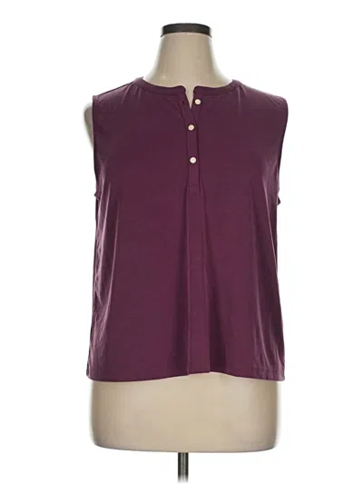 Pre-owned Lou & Grey Sleeveless T-shirt In Burgundy