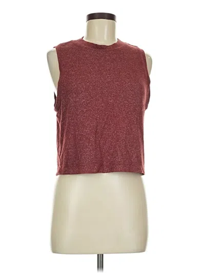 Pre-owned Lou & Grey Sleeveless T-shirt In Burgundy