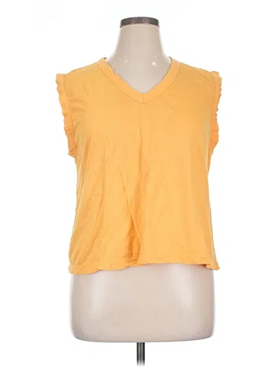 Pre-owned Lou & Grey Sleeveless T-shirt In Yellow