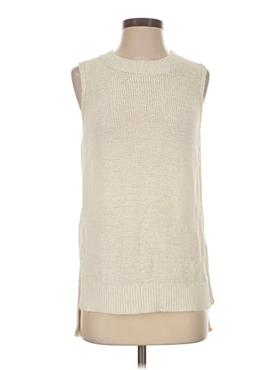 Pre-owned Lou & Grey Sweater Vest In Ivory