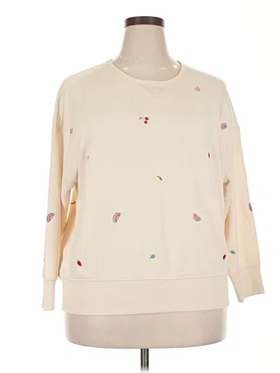 Pre-owned Lou & Grey Sweatshirt In White