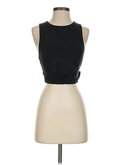 Pre-owned Lou & Grey Tank Top Black Halter Neckline Tops
