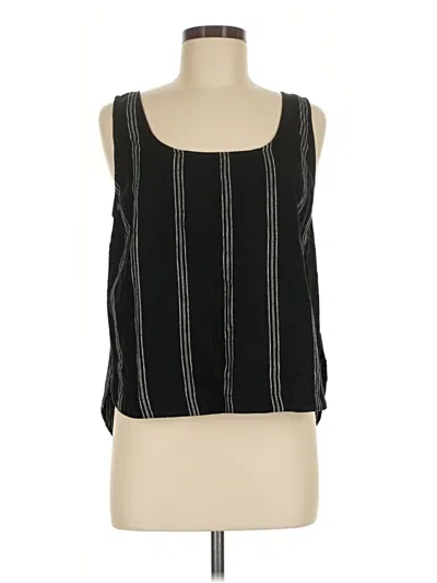 Pre-owned Lou & Grey Tank Top Black Square Neckline Tops