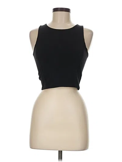 Pre-owned Lou & Grey Tank Top Black Strapless Neckline Tops