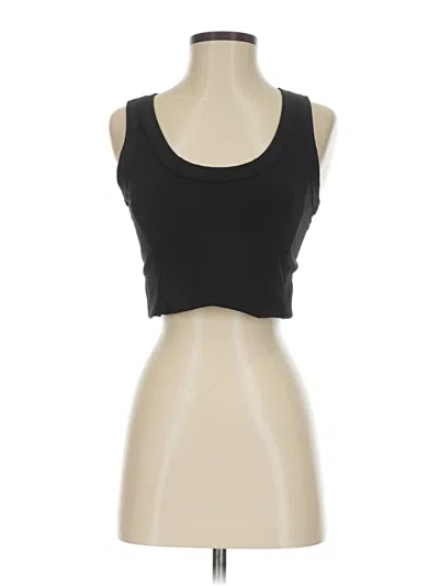 Pre-owned Lou & Grey Tank Top Black Strapless Neckline Tops