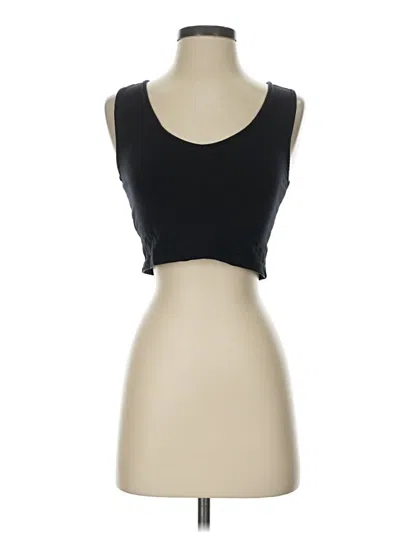 Pre-owned Lou & Grey Tank Top Black Strapless Neckline Tops