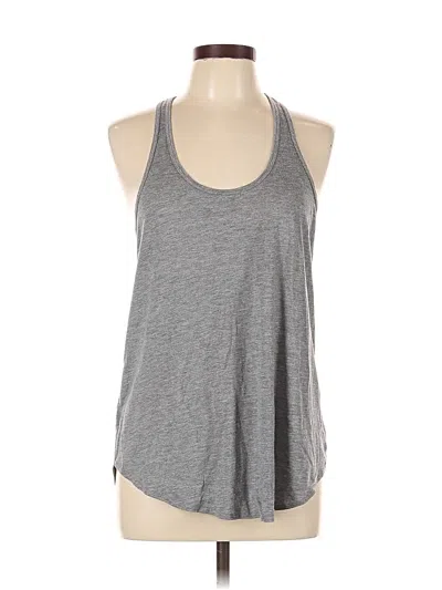 Pre-owned Lou & Grey Tank Top Gray Halter Neckline Tops