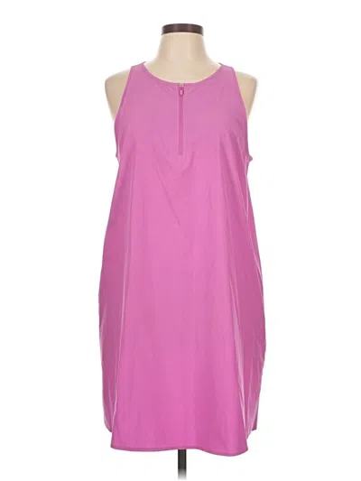 Pre-owned Lou & Grey Tank Top Pink Halter Neckline Tops