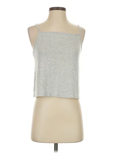 Pre-owned Lou & Grey Tank Top Silver Halter Neckline Tops