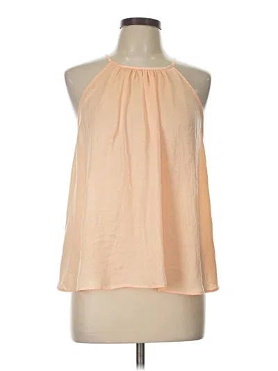 Pre-owned Lou & Grey Tank Top Tan Halter Neckline Tops