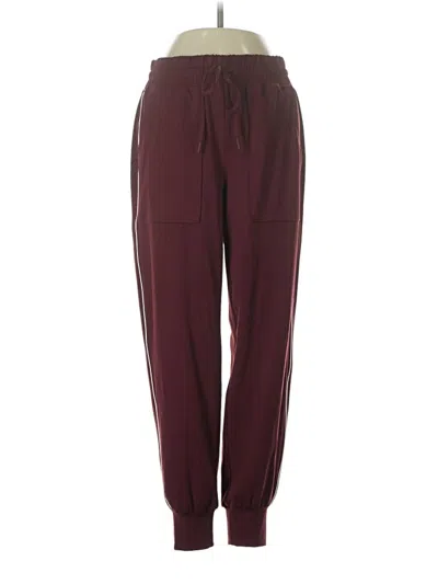 Pre-owned Lou & Grey Track Pants In Burgundy