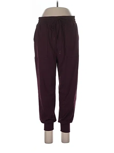 Pre-owned Lou & Grey Track Pants In Burgundy