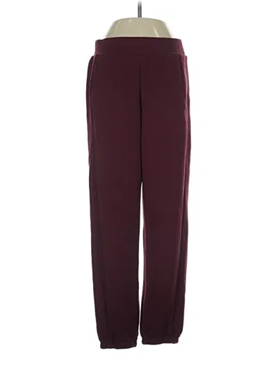 Pre-owned Lou & Grey Track Pants In Burgundy