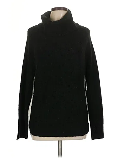 Pre-owned Lou & Grey Turtleneck Sweater In Black