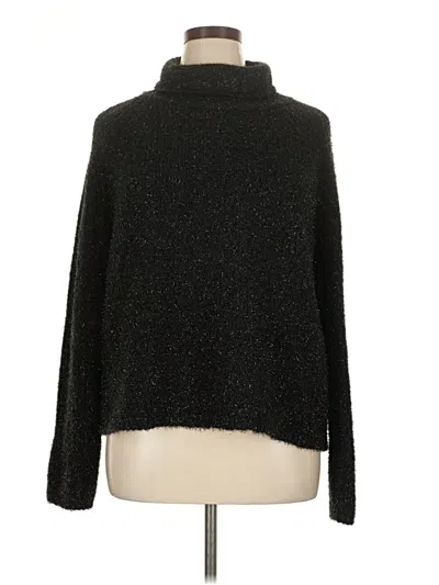 Pre-owned Lou & Grey Turtleneck Sweater In Black