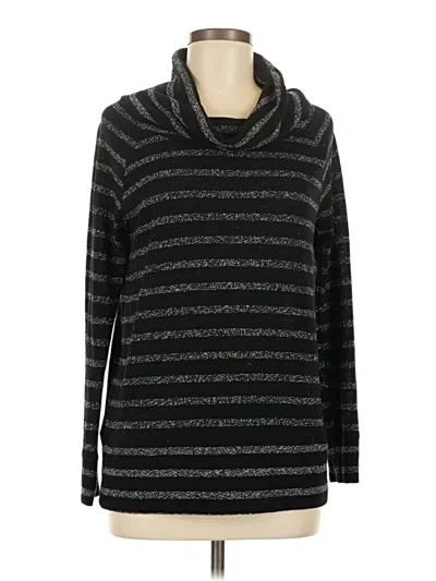Pre-owned Lou & Grey Turtleneck Sweater In Black