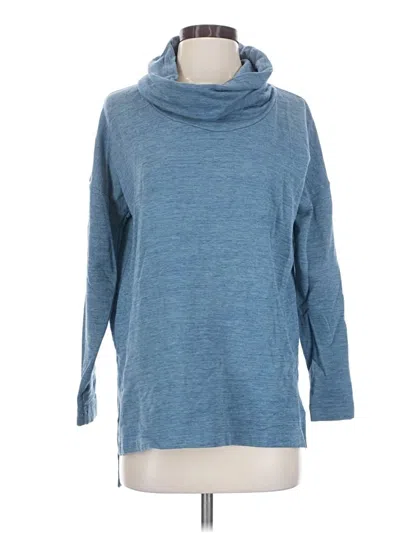 Pre-owned Lou & Grey Turtleneck Sweater In Blue