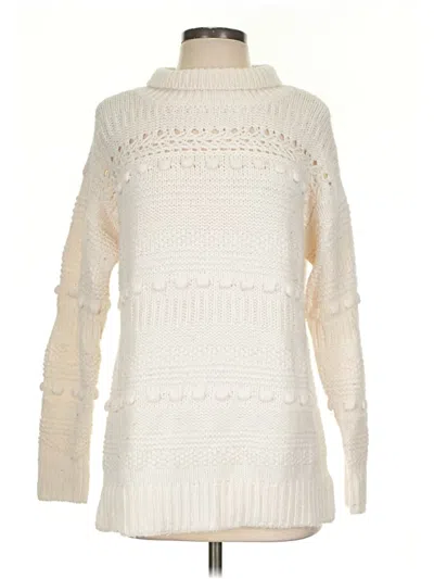 Pre-owned Lou & Grey Turtleneck Sweater In Ivory