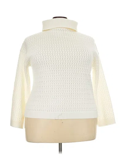 Pre-owned Lou & Grey Turtleneck Sweater In Ivory